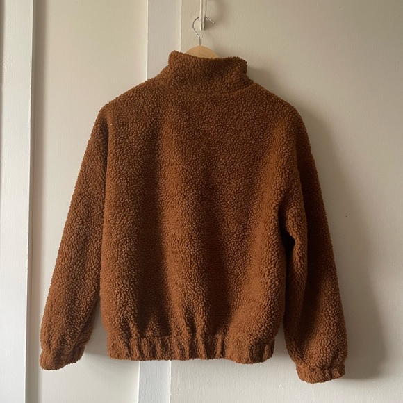 Brown Teddy Sherpa Jacket - Picture 3 of 4